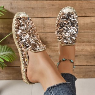 Damen Glitzernde Espadrilles mit bequemer Einlegesohle R&B
