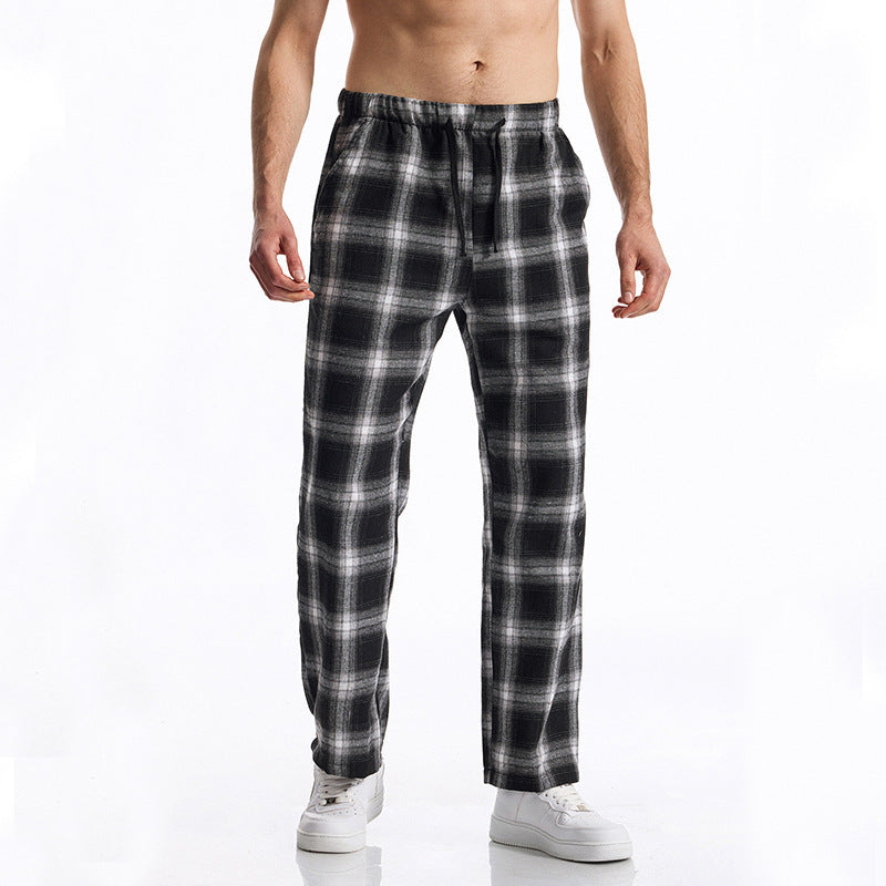 Herren bequeme Freizeithose mit Karomuster R&B