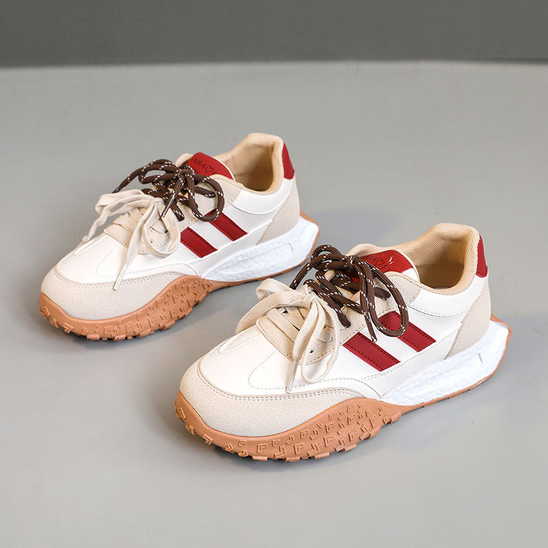 Damen Sportliche Sneakers mit rutschfester Laufsohle und atmungsaktiver Obermaterialstruktur R&B