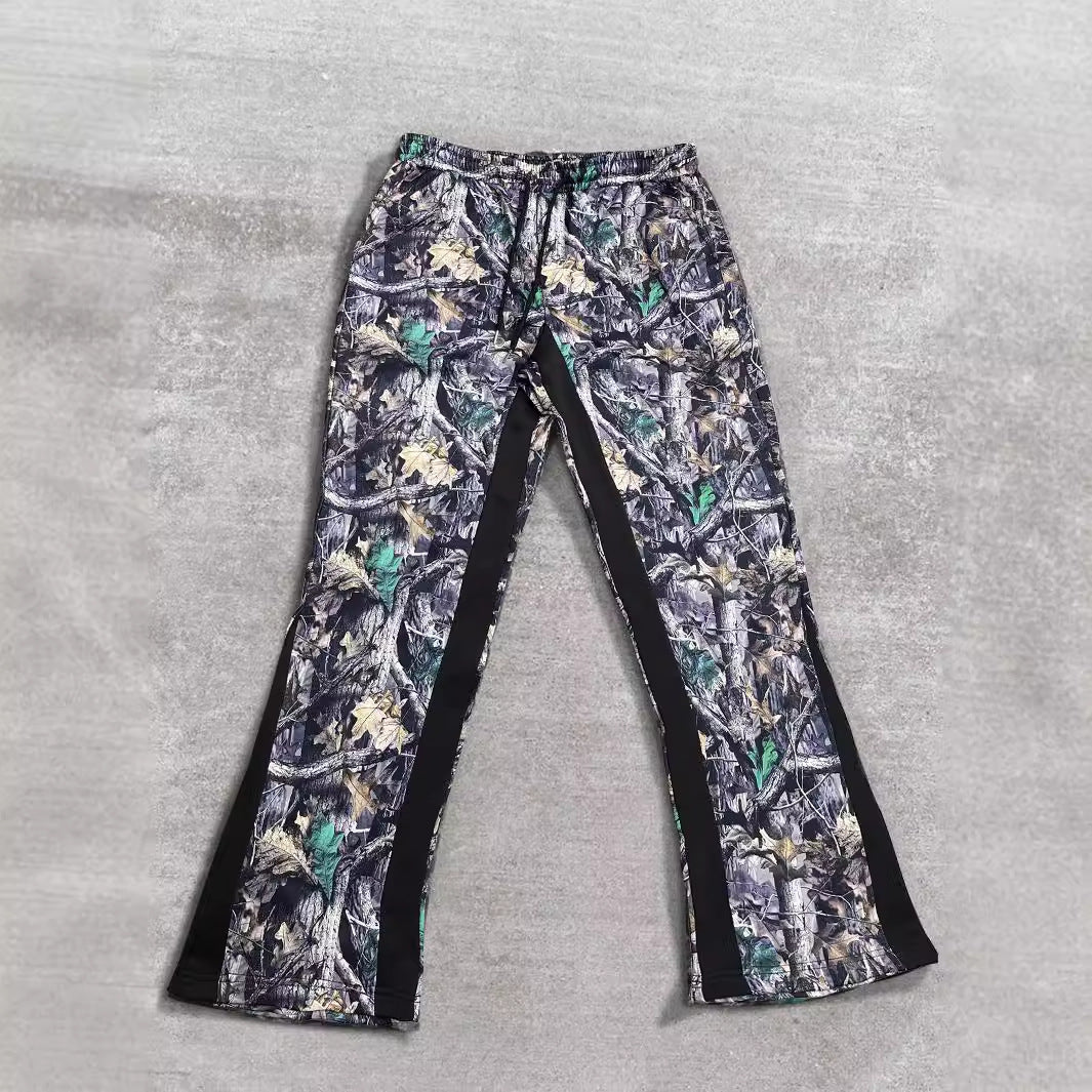 Herren Freizeithose mit innovativem Camouflage-Muster und elastischem Bund R&B