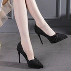 Damen Elegante Pumps mit modischem Knötchen-Design und komfortablem Stiletto-Absatz R&B