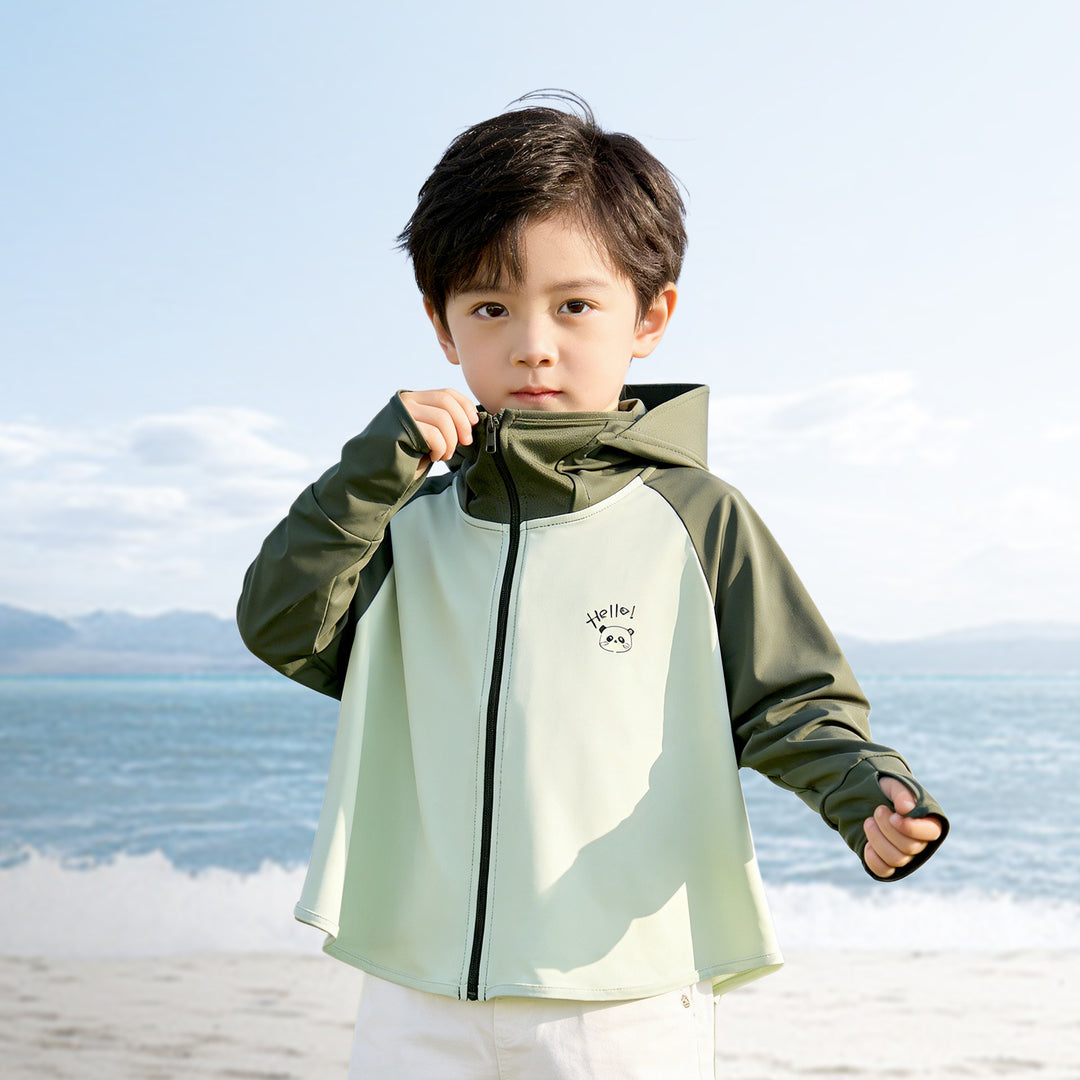 Mädchen Sonnenjacke mit Kapuze und UV-Schutz R&B