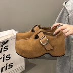 Damen Clogs mit modischem Riemen und bequemer Innensohle R&B
