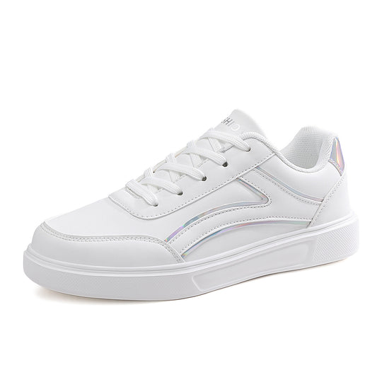 Herren nan niedrig geschnittener Kunstleder-Sneaker mit stoßdämpfender Leichtschaumsohle und gepolstertem Fersenpolster R&B