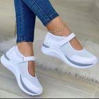 Damen Sportliche Freizeitschuhe mit atmungsaktivem Obermaterial und verstellbarem Riemensystem R&B