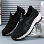 Damen Bequeme Slip-On Sportschuhe mit atmungsaktivem Mesh-Obermaterial R&B