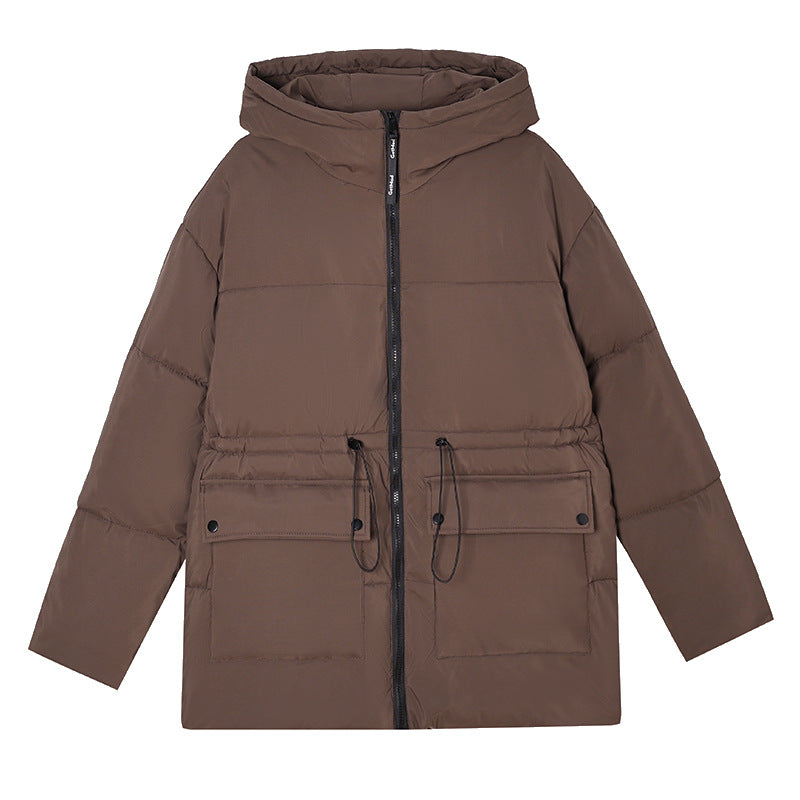 Damen isolierte Parkajacke mit verstellbarem Taillenzug und praktischen Taschen R&B