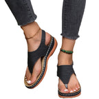 Damen Modische Riemchen-Sandalen mit ergonomischem Fußbett und atmungsaktiver Obermaterialstruktur EB