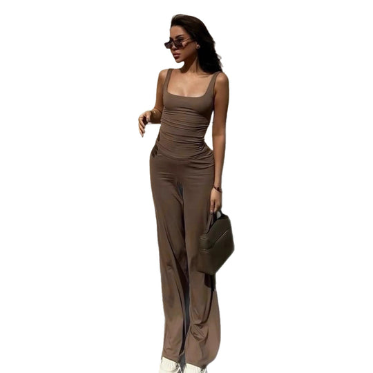 Damen Set bestehend aus Top und weit geschnittenen Hosen R&B