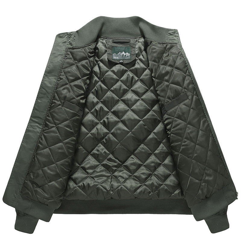 Herren modische Bomberjacke mit isolierendem Innenfutter und praktischen Taschen R&B