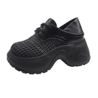 Damen Komfortable Sneaker mit atmungsaktiven Netz-Einsätzen
