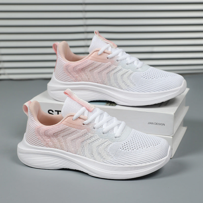 Damen sportive Laufschuhe mit atmungsaktivem Obermaterial und dämpfender Sohle R&B