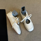 Damen modische Ballerinas mit integriertem Sockenkomplettsystem R&B
