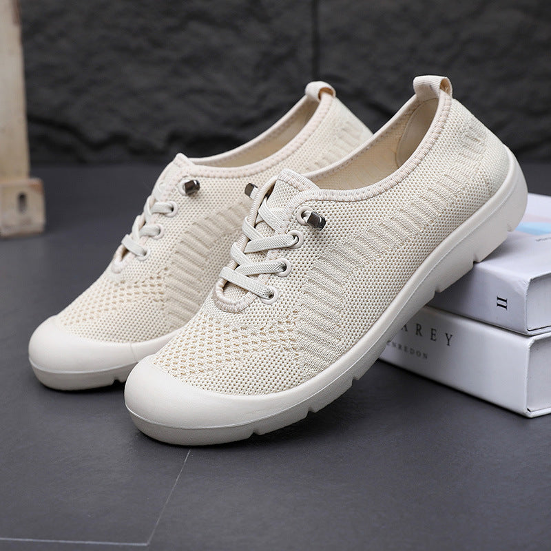 Damen Atmungsaktive Lace-Up Sneakers mit flexiblem Fußbett R&B