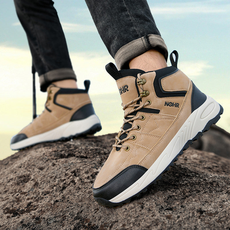 Damen Outdoor-Wanderschuhe mit rutschfester Profilsohle und hohem Schaft