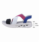 Damen Sportliche Sandalen mit elastischen Riemen und rutschfester Sohle R&B