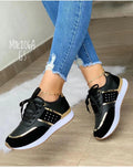 Damen Sportliche Sneakers mit Glitzer-Akzenten R&B
