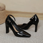 Damen Hochwertige Slingback-Pumps mit elegantem Blockabsatz und modischem Riemen