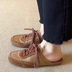 Damen Mokassins mit elegantem Schnürdesign und weichem Wildleder