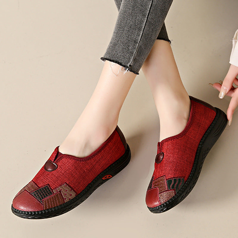 Damen komfortable Slip-On Schuhe mit einzigartigem kreativen Design