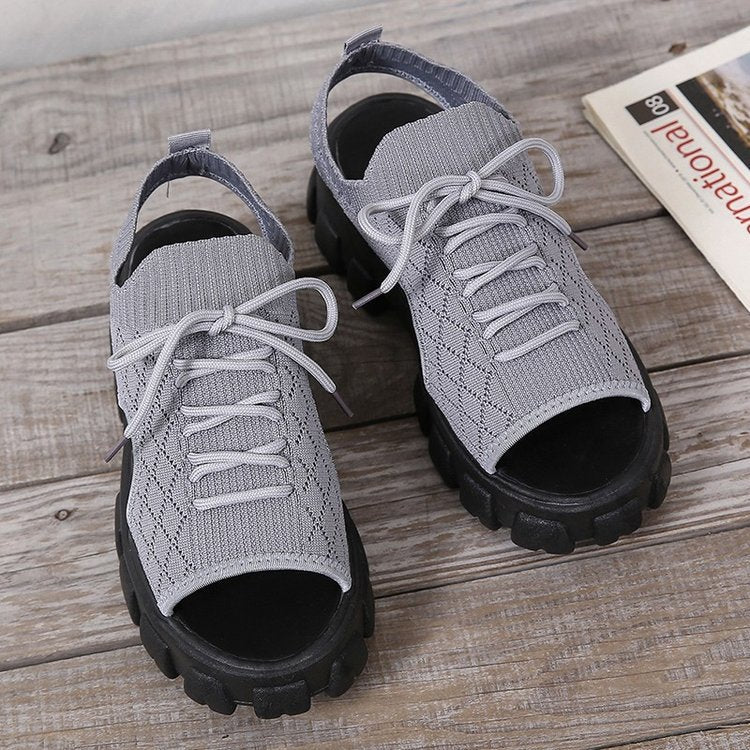 Damen Sportliche Sandalen mit atmungsaktivem Obermaterial und rutschfester Sohle R&B