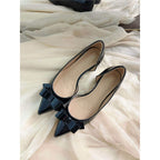 Damen elegante spitze Pumps mit dekorativem Schleifendetail R&B