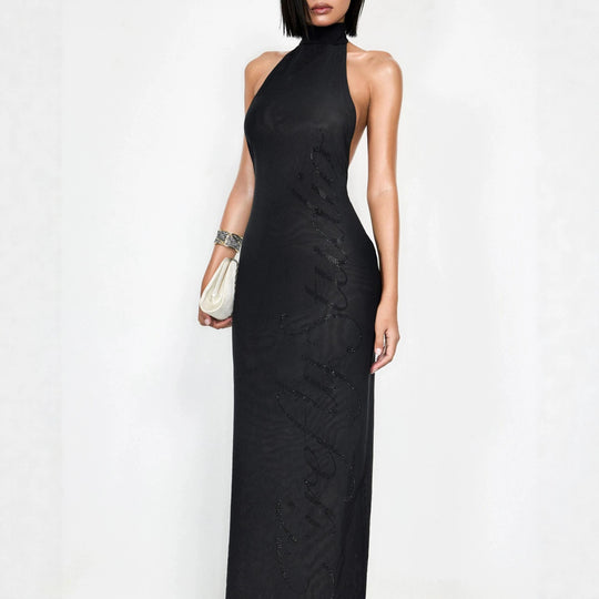 Damen Elegantes Bodenkonturen-Kleid mit schimmernden Akzenten R&B
