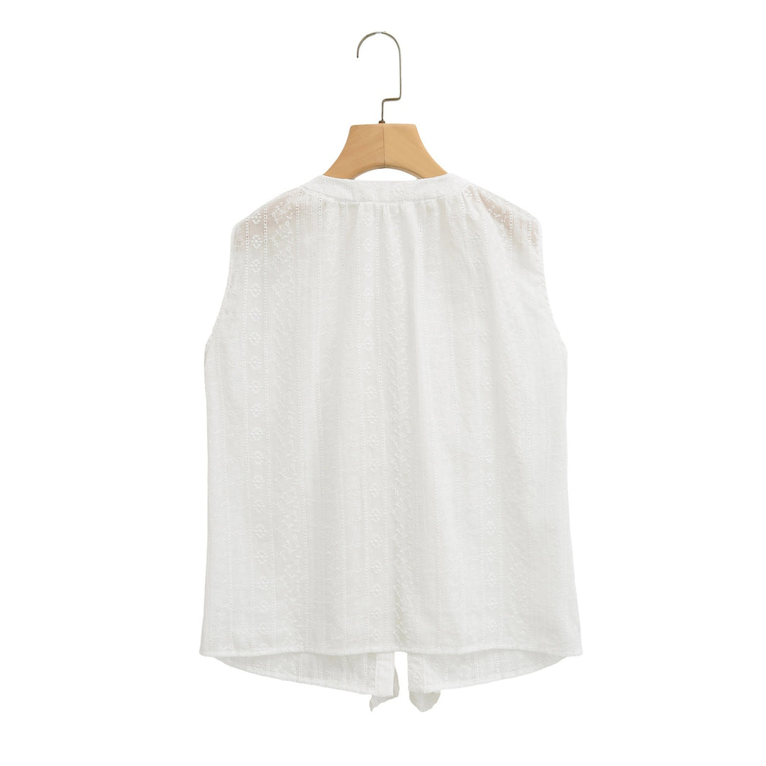 Damen Rüschenshirt mit elegantem V-Ausschnitt R&B