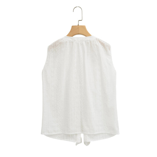 Damen Rüschenshirt mit elegantem V-Ausschnitt R&B