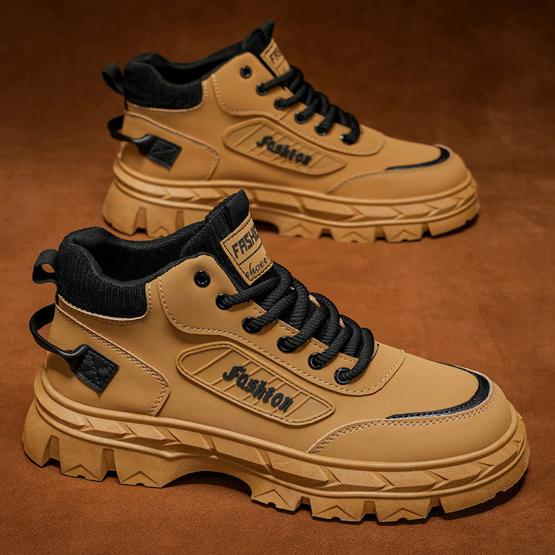 Herren High-Top Sneakers mit robustem Profil und rutschfester Sohle R&B
