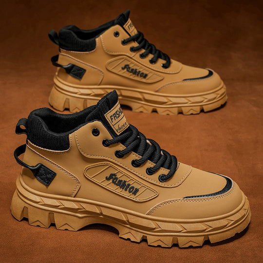 Herren High-Top Sneakers mit robustem Profil und rutschfester Sohle R&B