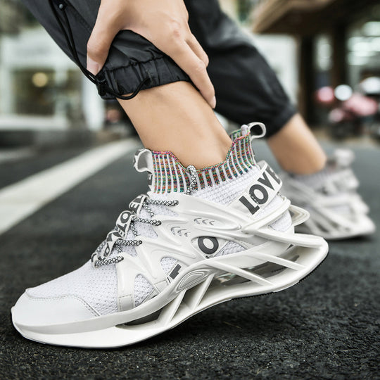 Damen moderne Sport-Sneaker mit innovativer Dämpfungstechnologie und atmungsaktivem Obermaterial R&B