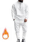 Herren sportlicher Sweatanzug mit höherem Kragen und praktischen Taschen R&B