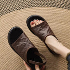 Damen offene Clogs mit elegantem Design und komfortablem Fußbett