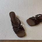 Damen Sandalen mit elegantem Flecht-Design und komfortablem Plateau