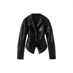 Damen Eleganter Blazer mit strukturierten Details und Taillengürtel R&B