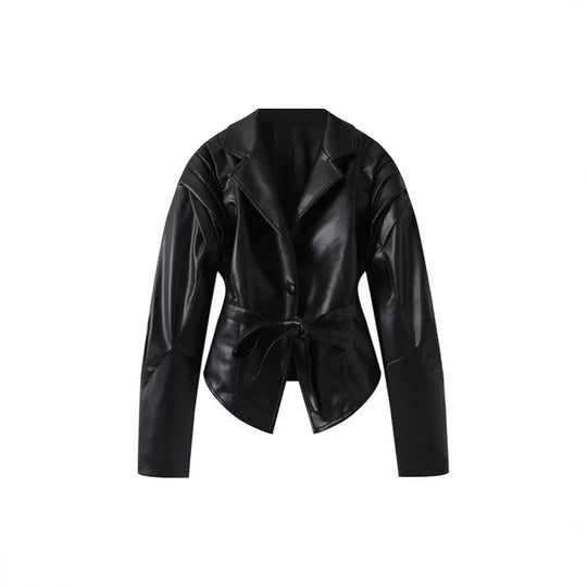 Damen Eleganter Blazer mit strukturierten Details und Taillengürtel R&B