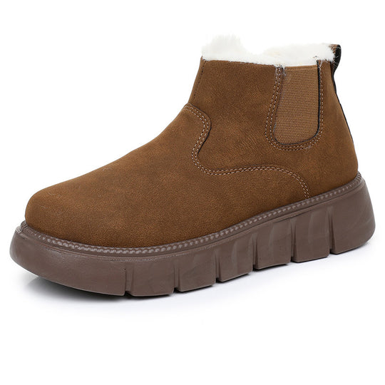 Damen Warme und stilvolle Stiefeletten mit rutschfester Sohle R&B