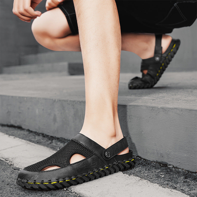 Damen Freizeit-Sandalen mit atmungsaktiver Netzstruktur und rutschfester Sohle R&B