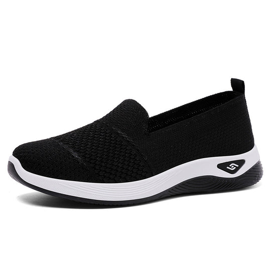 Damen Atmungsaktive Slip-On Freizeitschuhe mit elastischer Sohle R&B