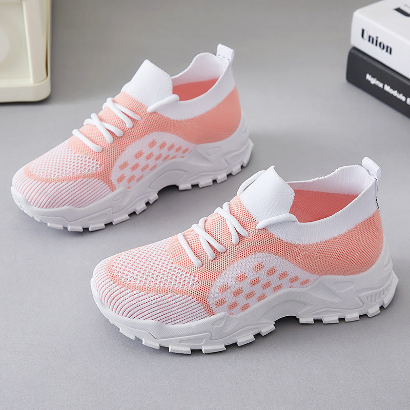 Damen Leichte und atmungsaktive Sneakers mit strukturiertem Obermaterial