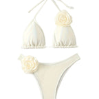 Damen Sexy Triangel-Bikini mit Blumendetails R&B