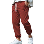 Herren nan tapered Sweat-Jogger mit elastischem Bund, Kordelzug und eingeschlossenen Bündchen R&B