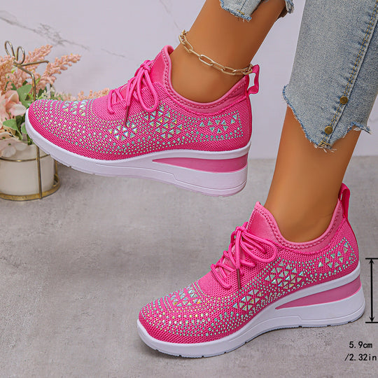 Damen Komfortable Sneaker mit modischem Netzdesign R&B