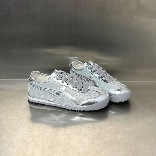 Damen Sportliche Sneakers mit glitzerndem Obermaterial und rutschfester Sohle R&B