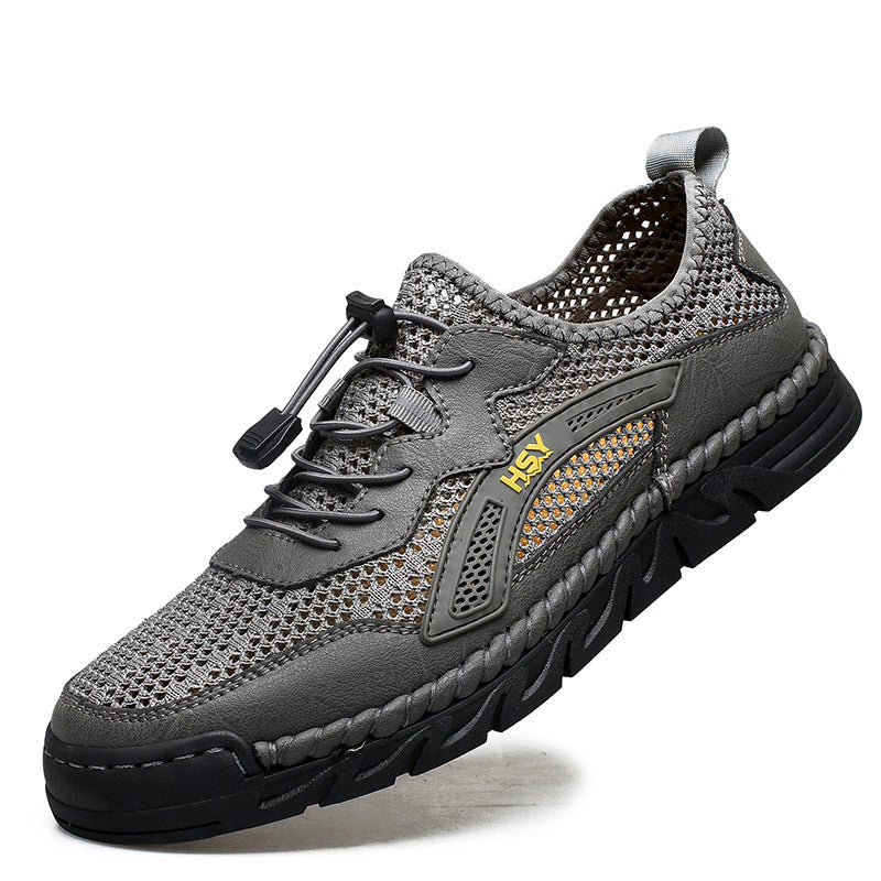 Herren Atmungsaktive Sportschuhe mit elastischem Schnellschnürsystem R&B