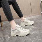 Damen modische Chunky Sneakers mit trendigem Design und stoßdämpfender Sohle R&B
