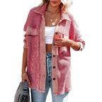 Damen Oversized Hemdjacke R&B