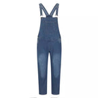 Herren Jeanslatzhose im urbanen Vintage-Stil mit praktischen Taschen R&B