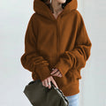 R&B | Lässige Jacke mit Kapuze und Reißverschluss